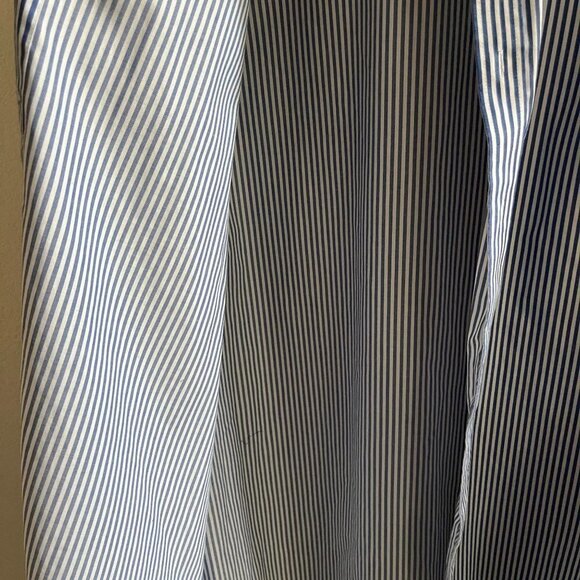Michael Kors Dress Shirt Adult Blue Striped Button Down Non Iron Easy Care - Picture 10 of 10